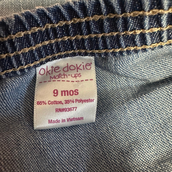 Baby Girl 9 Months Clothing Bundle Lot of 4 // 2 pants 1 short 1 skirt - Picture 6 of 10